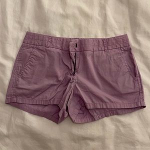 J Crew Purple Chino Shorts